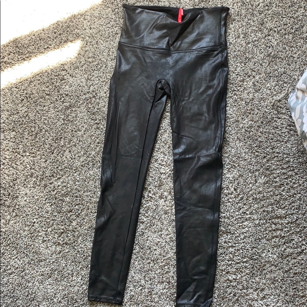 Spanx faux leather leggings